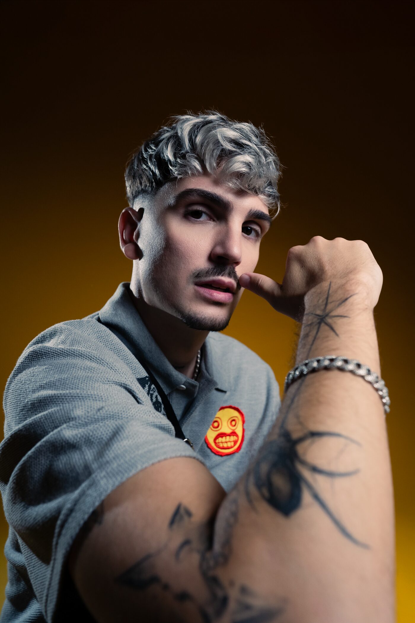 Juacko en sesión promocional para bereal agency